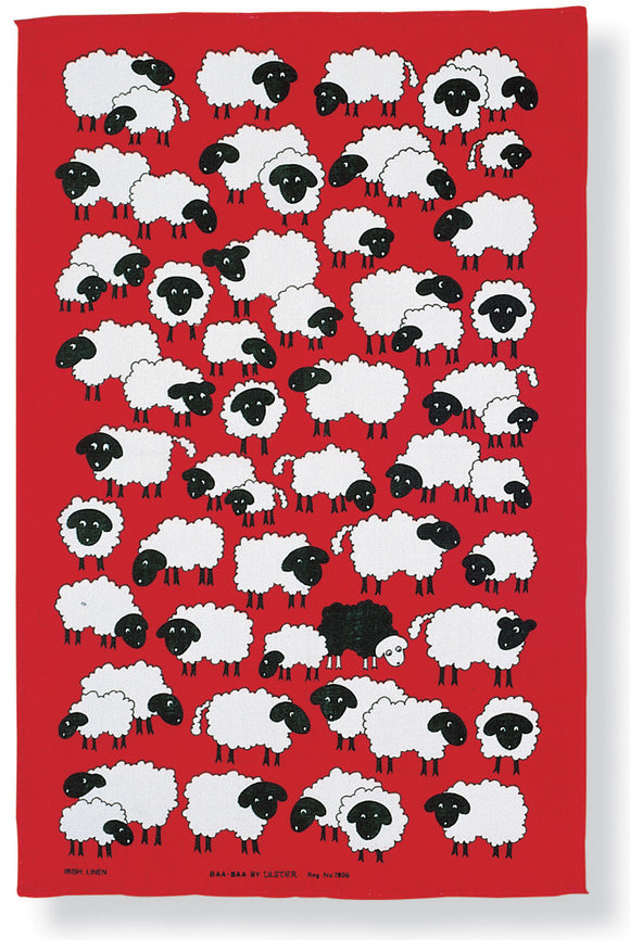 Ulster Weavers Linen Tea Towel Baa Baa Black Sheep - Gifteasy Online