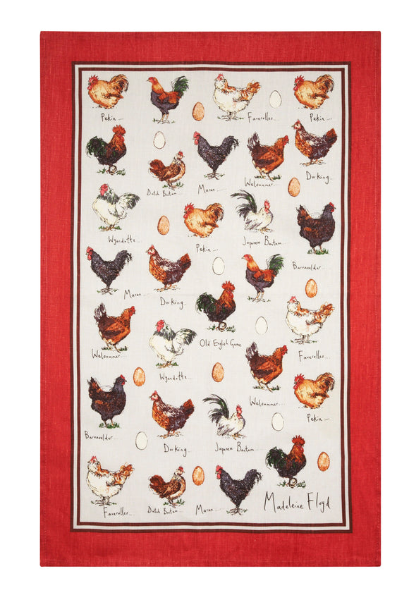 Ulster Weavers Cotton Tea Towel MF Chicken & Egg Design - Gifteasy Online