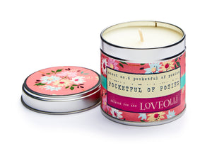 LoveOlli Scented Tin Candle Pocketful of Posies - Gifteasy Online
