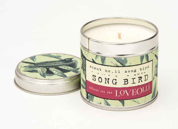 LoveOlli Scented Tin Candle Song Bird - Gifteasy Online