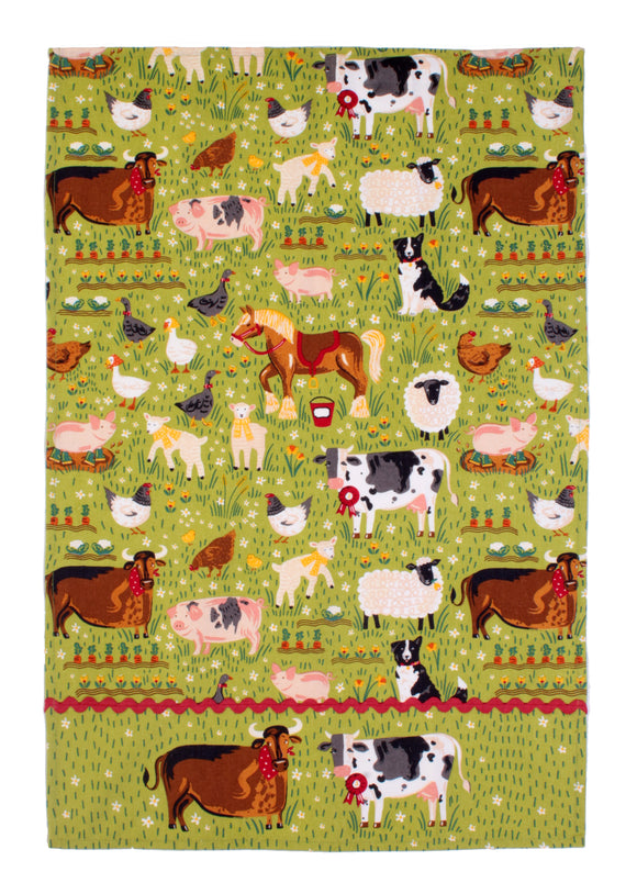 Cotton Tea Towel  Jennies Farm by Ulster Weavers - Gifteasy Online