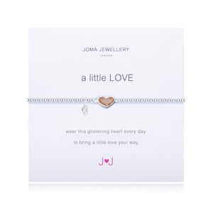A Little Love Pink Crystal Heart Bracelet - Gifteasy Online