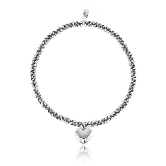 Joma Jewellery Metallic Look Heart Bracelet - Gifteasy Online