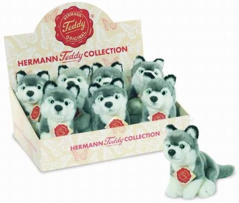 Teddy Hermann 15cm Husky Toy Dog (One Only) - Gifteasy Online