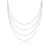 Joma Jewellery - Lara Necklace - Silver Layered Bar Chain  Sale Price - Gifteasy Online