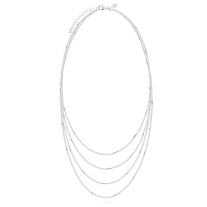 Joma Jewellery - Lara Necklace - Silver Layered Bar Chain  Sale Price - Gifteasy Online