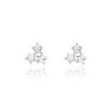 Joma Jewellery - WISH Star Cluster - Silver Stud Earrings - Gifteasy Online