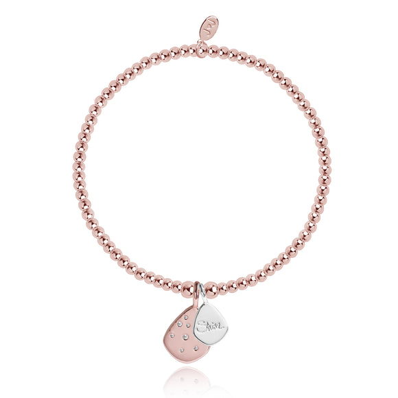 Joma Jewellery Life's A Charm 'Shine' Rosegold Bracelet - Gifteasy Online