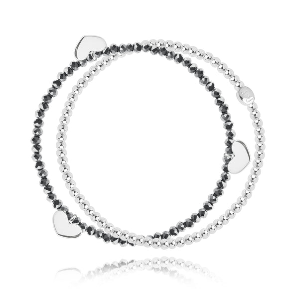 Joma Jewellery Double Heart Bracelet Sale Price - Gifteasy Online