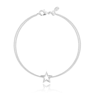 Joma Jewellery Message Silver Star bracelet - Gifteasy Online
