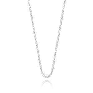 Joma Jewellery Plain silver Necklace chain 46cm - Gifteasy Online