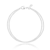 Joma Jewellery Plain Double Strand Silver Chain Bracelet - Gifteasy Online