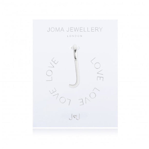 Joma Jewellery Silver Letter Charm 'J' - Gifteasy Online