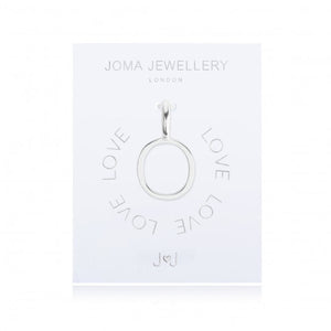 Joma Jewellery Silver Letter Charm 'O' - Gifteasy Online