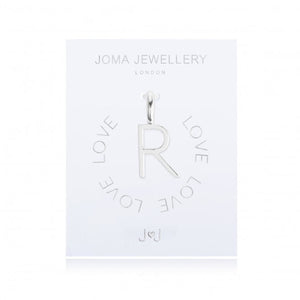 Joma Jewellery Silver Letter Charm 'R' - Gifteasy Online