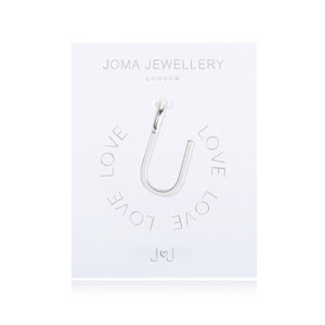 Joma Jewellery Silver Letter Charm 'U' - Gifteasy Online