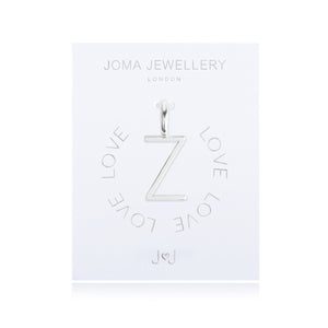 Joma Jewellery Silver Letter Charm 'Z' - Gifteasy Online