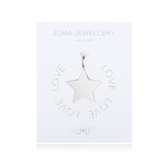 Joma Jewellery Charm Love Silver Star - Gifteasy Online