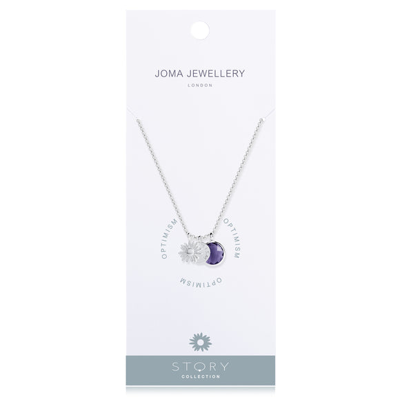 Silver Plated Story Collection Optimism Pendant Necklace  Joma Jewellery - Gifteasy Online