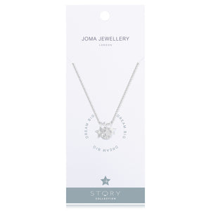 Silver Plated Story Collection Dream Big  Pendant Necklace - Gifteasy Online