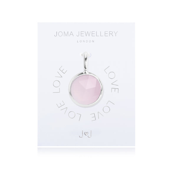 Joma Jewellery Charm Love Pink Gem - Gifteasy Online