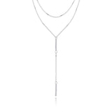 Joma Jewellery Yara Pave Lariat Necklace - Gifteasy Online