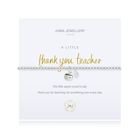 Joma Jewellery A Little Thank you Teacher Bracelet - Gifteasy Online