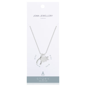 Silver Plated Story Collection Wish Pendant Necklace - Gifteasy Online