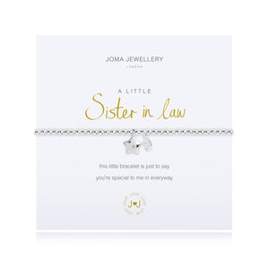 Joma Jewellery A little Sister In Law Bracelet - Gifteasy Online