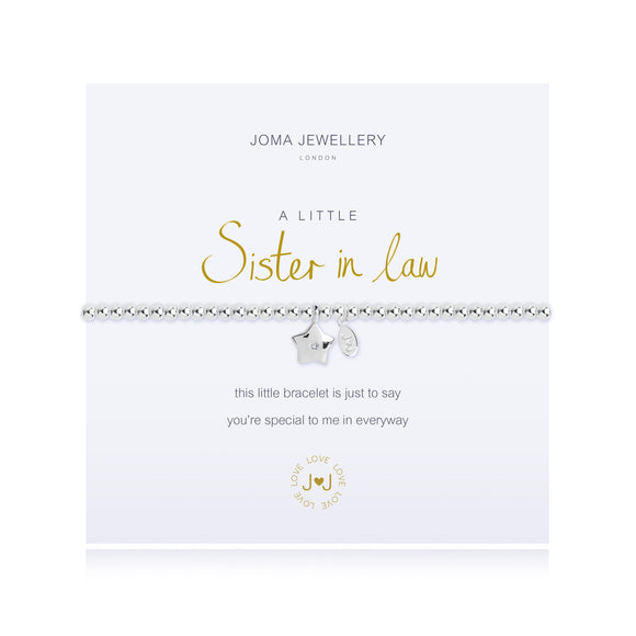 Joma Jewellery A little Sister In Law Bracelet - Gifteasy Online