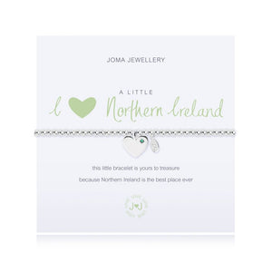 Joma Jewellery a little I (heart) Northern Ireland Bracelet - Gifteasy Online