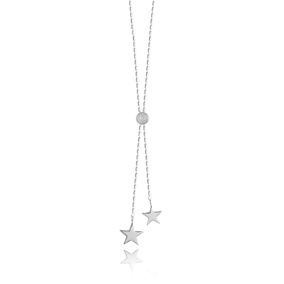 Dash Lariat Silver Plated Star Necklace by Joma Jewellery - Gifteasy Online
