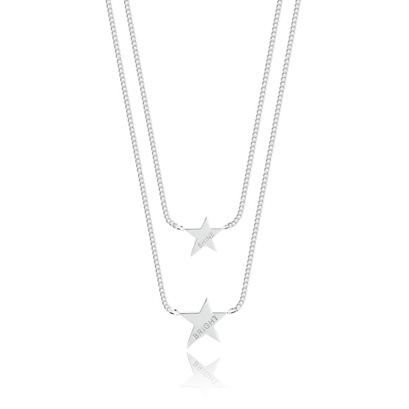 Joma Jewellery Shine Bright Necklace - Silver and Rose Gold - Gifteasy Online