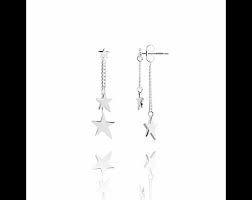 Joma Jewellery Karli Silver Starstruck Double Strand Drop Earrings - Gifteasy Online