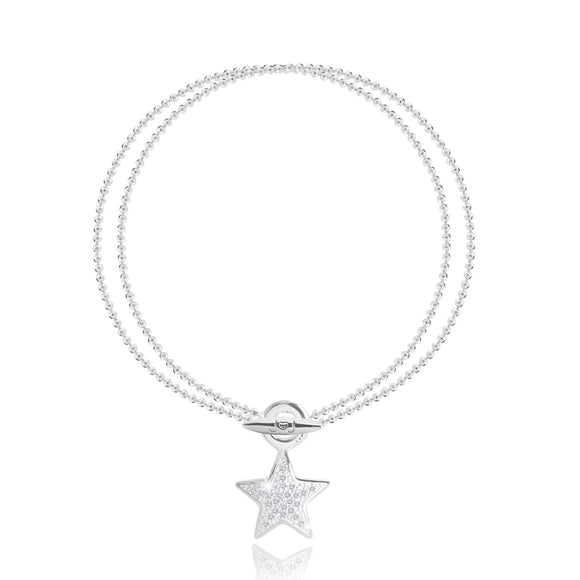 Joma Jewellery Silver Pave Star Bracelet - Gifteasy Online