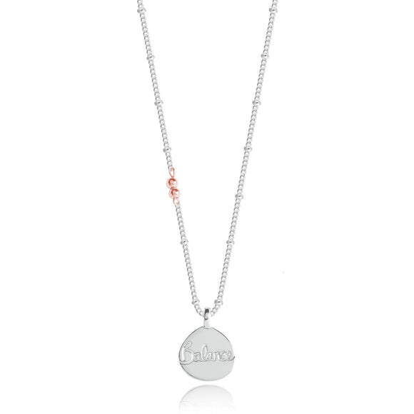Joma Jewellery Balance Necklace - Silver and Rose Gold - Gifteasy Online