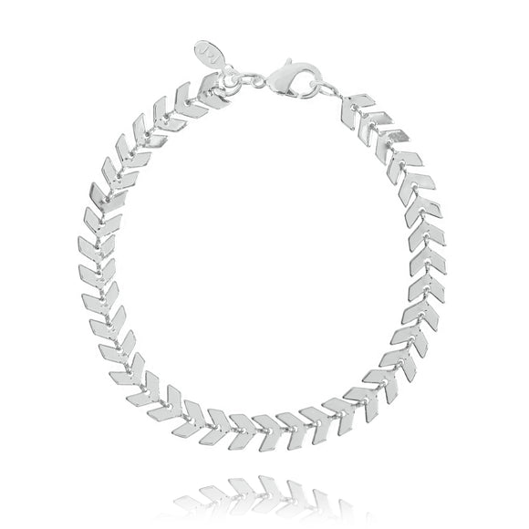 Joma Jewellery Silver Chevron Bracelet - Gifteasy Online