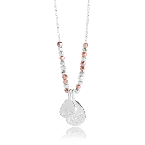 Joma Jewellery Caci Necklace 'Be Happy' Wear Long or Short. - Gifteasy Online