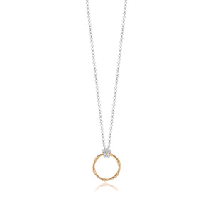 Joma Jewellery Golden Bamboo Circle Necklace with Gift Bag - Gifteasy Online