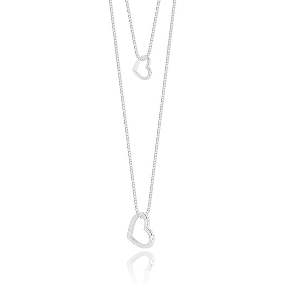 Joma Jewellery Layered Heart Necklace - Gifteasy Online