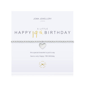 Joma Jewellery A Little HAPPY 19TH BIRTHDAY Bracelet - Gifteasy Online