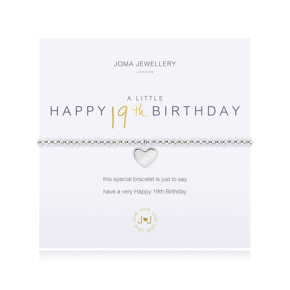 Joma Jewellery A Little HAPPY 19TH BIRTHDAY Bracelet - Gifteasy Online