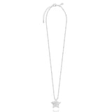 Joma Jewellery WISH UPON A STAR - long silver chain with large brushed star pendant - necklace - Gifteasy Online