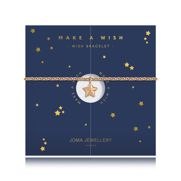 WISH - STAR - yellow gold star charm bracelet - Gifteasy Online