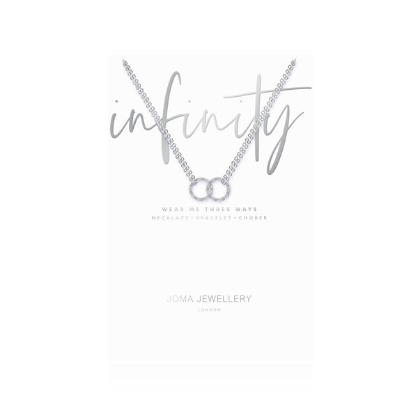 Joma Jewellery (2799) Infinity Sparkling Trio Silver Wear