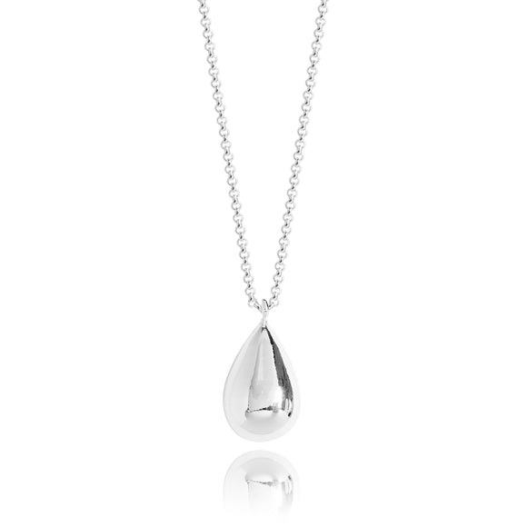 ORB - Teardrop silver necklace - 64cm and 5cm extender - Gifteasy Online