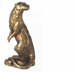 Frith Otter Watching Sculpture 35cm Statue Figurine Cast Collectables - Gifteasy Online