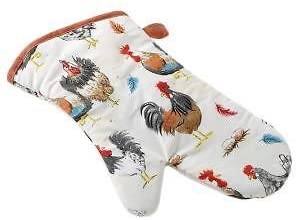 Stow Green Green Rooster Cockerel Gauntlet,100% Cotton With Polyester Quilting,Hanging Loop - Gifteasy Online