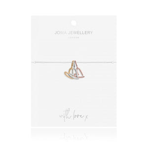 Joma Jewellery Florence Outline Hearts Bracelet - Gifteasy Online