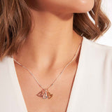 Joma Jewellery Florence Outline Hearts Necklace - Gifteasy Online